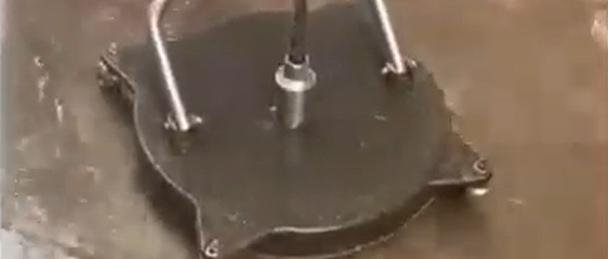 Close up video of driveway being cleaned by Mossaway
