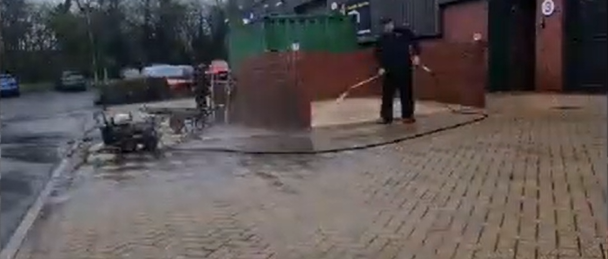 Commercial driveway cleaning, Sheffield